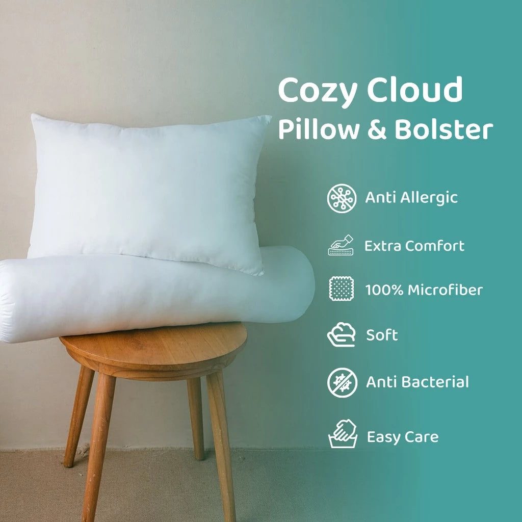 Pillows & Bolsters - Microfiber Cozy Cloud