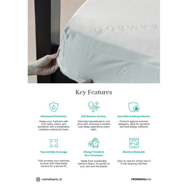 Bamboo Waterproof Mattress & Pillow Protector