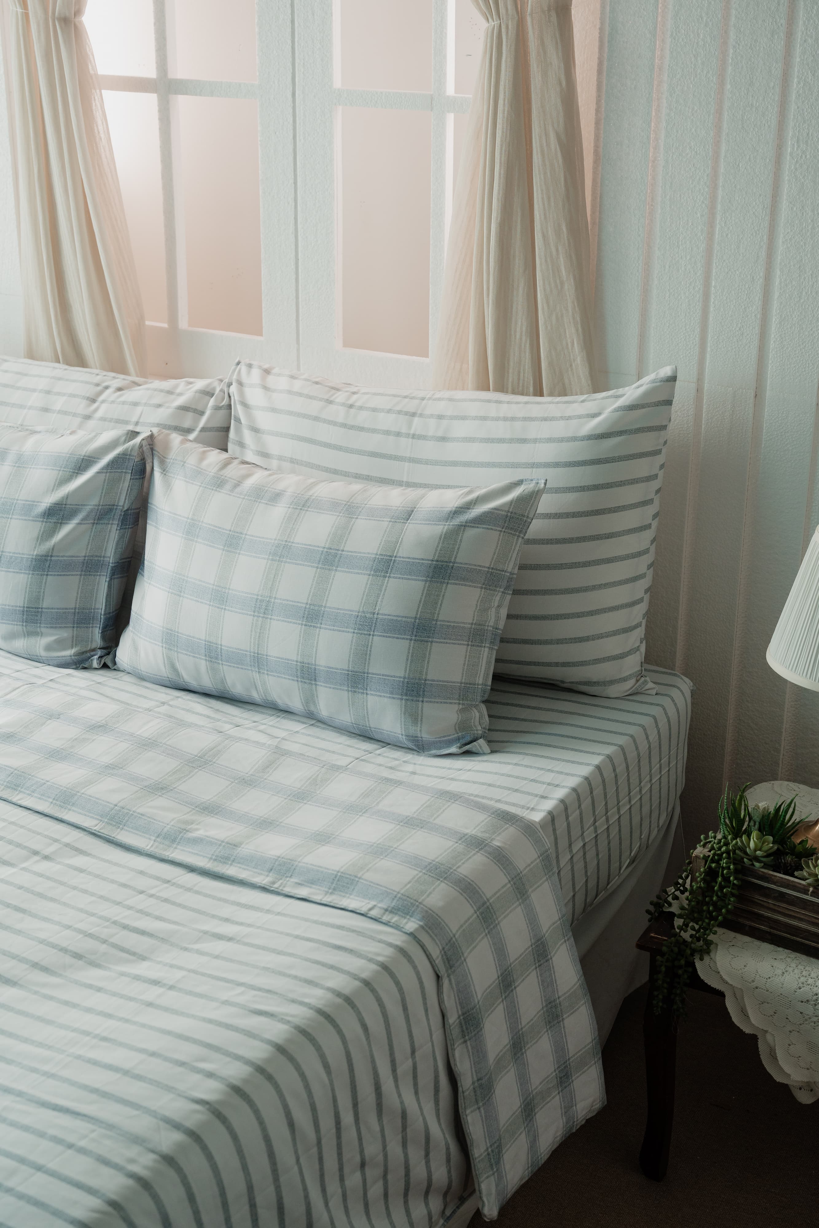 EVERYDAY Egyptian Cotton - Coastal Check
